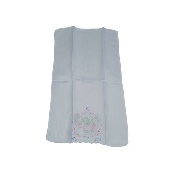 Madeira Embroidery Linen Guest Hand Towels - Unique Organdy Raised Flowers VTG - Picture 5 of 9